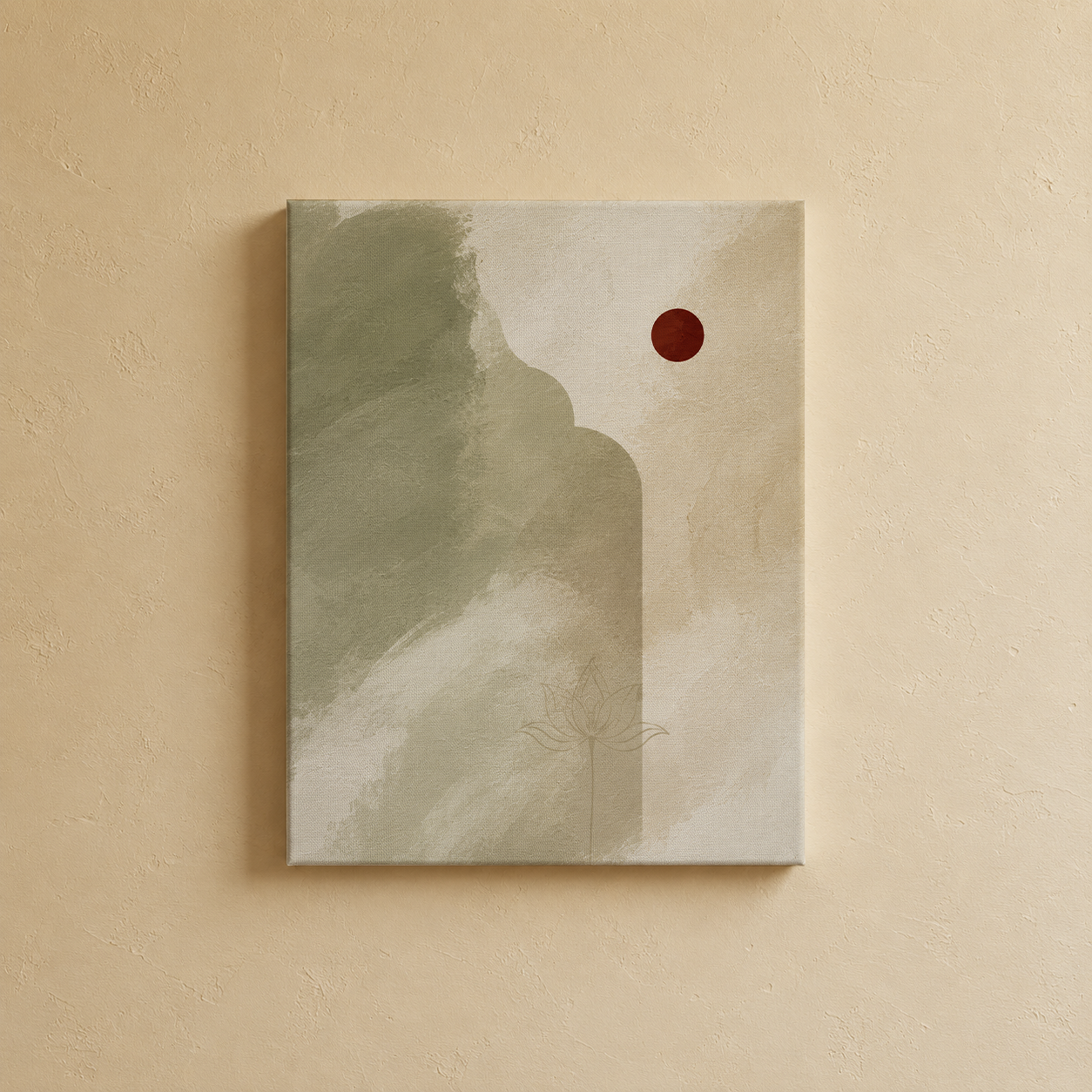Gallery wall art set from Purnam's Heritage Meadows collection, styled view