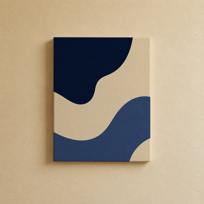 Gallery wall art set from Purnam's Indigo Valley collection, alternate view
