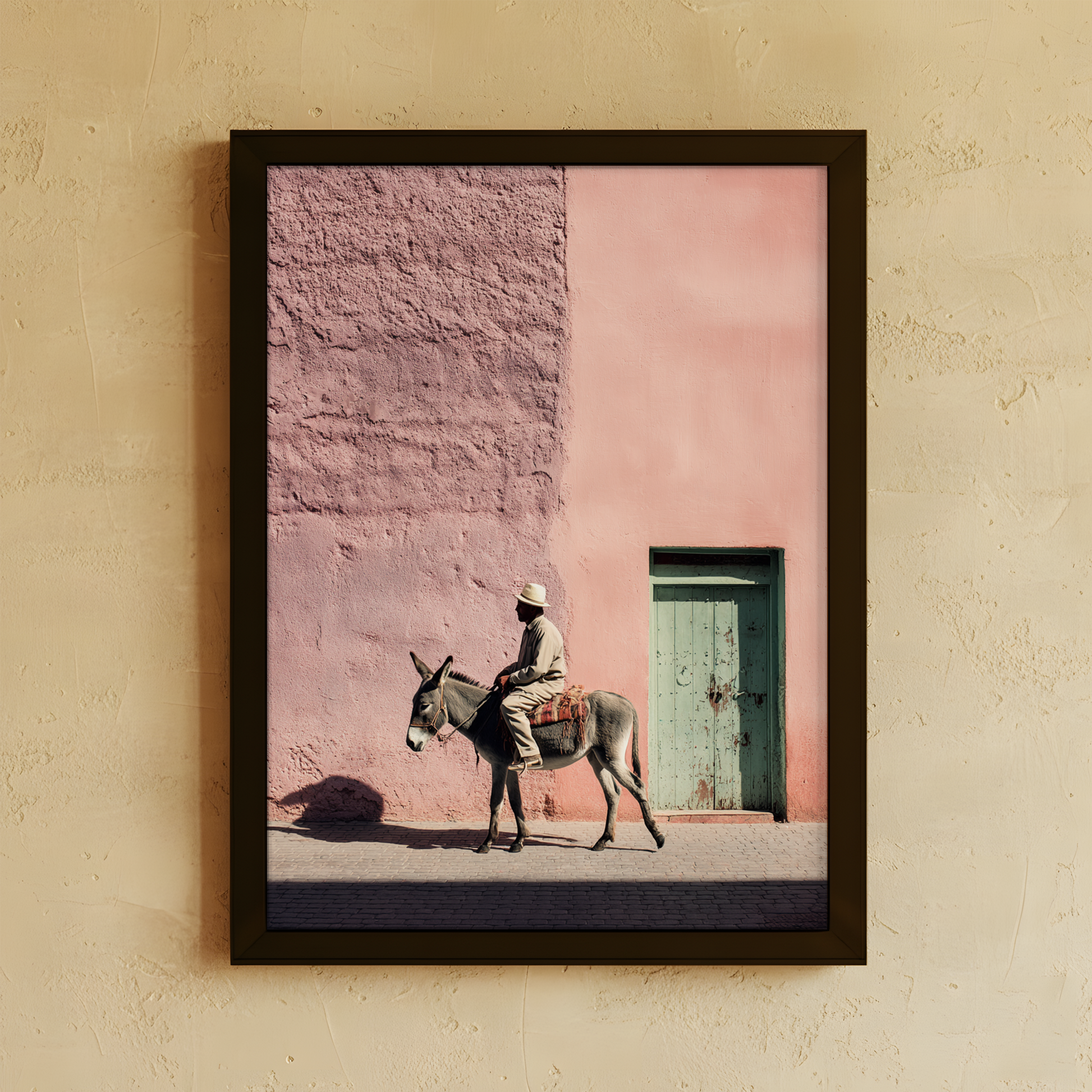 Decorative Rhythm wall art from Purnam's Marrakesh collection, angled view
