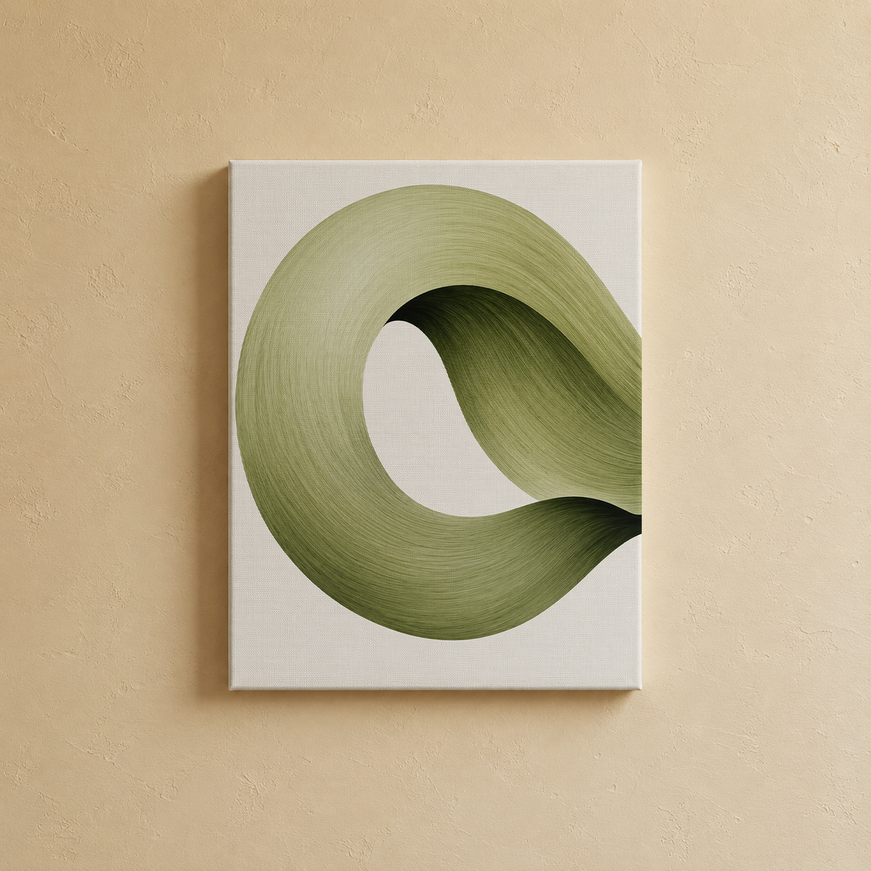 Close-up detail of the gallery wall art set, Purnam's Sage Rhythm collection