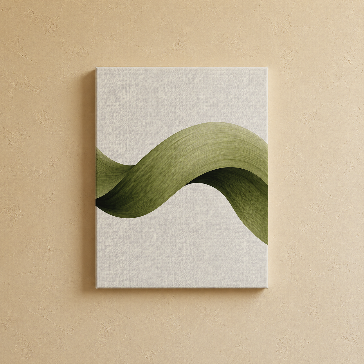 Gallery wall art set from Purnam's Sage Rhythm collection, styled view