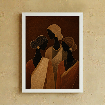 Stree Grace wall art from Purnam, styled view