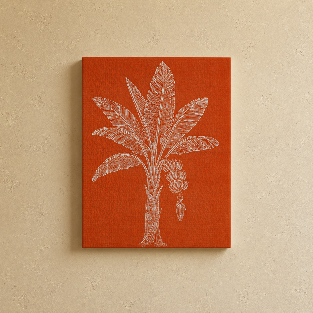 Gallery wall art set from Purnam's Terracotta Groves collection, styled view