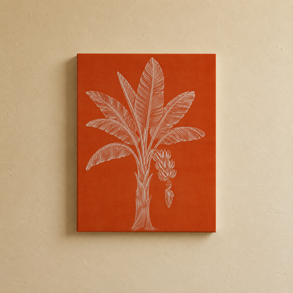 Gallery wall art set from Purnam's Terracotta Groves collection, styled view