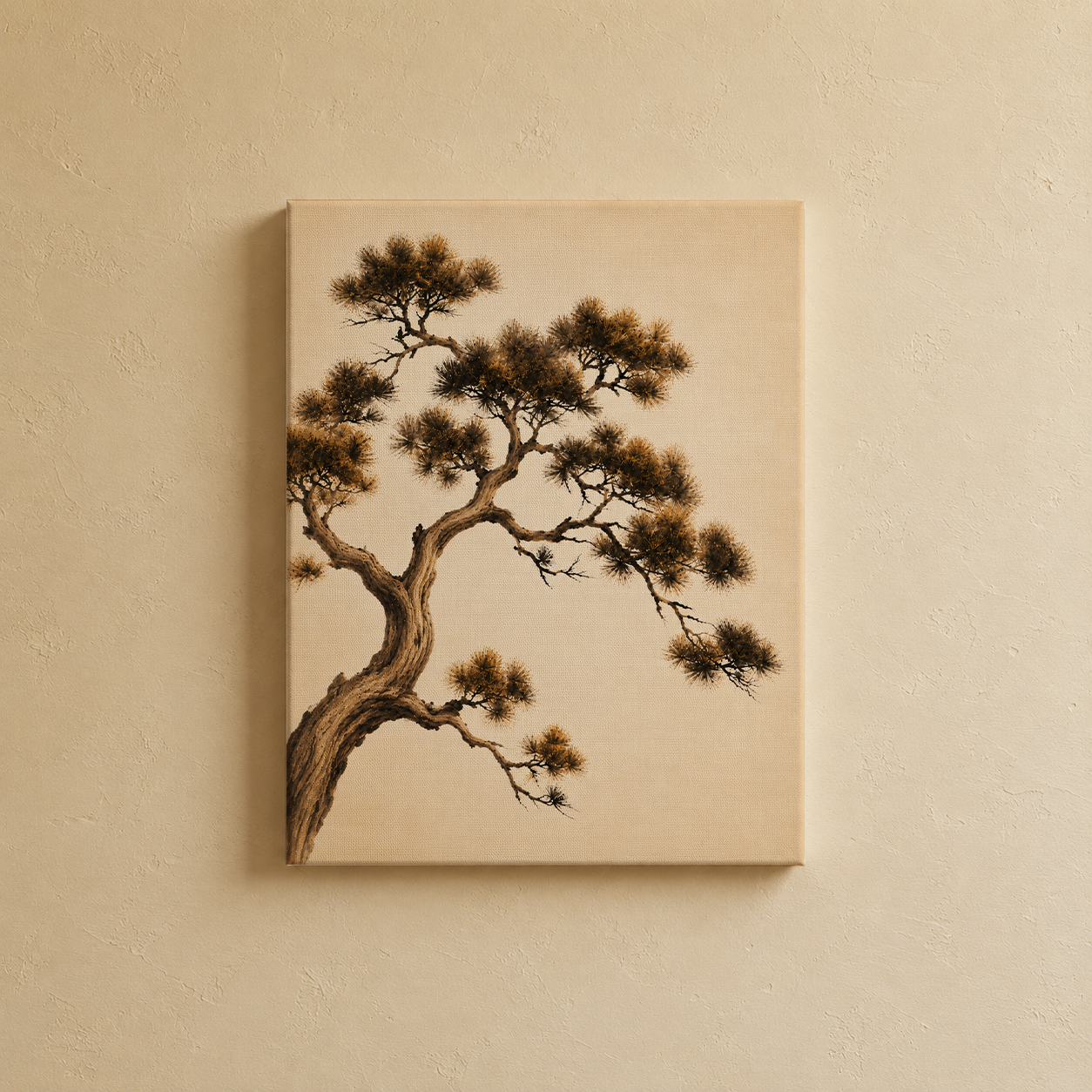 Gallery wall art set from Purnam's Vriksha Chaya collection, styled view